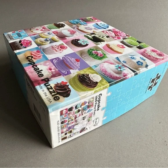 CUPCAKE 1000pc jigsaw puzzle, made in theme USA. - Picture 5 of 5